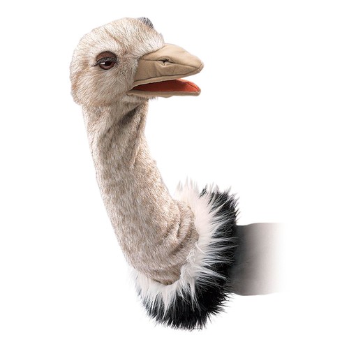 Folkmanis ostrich stage puppet - ostrich,