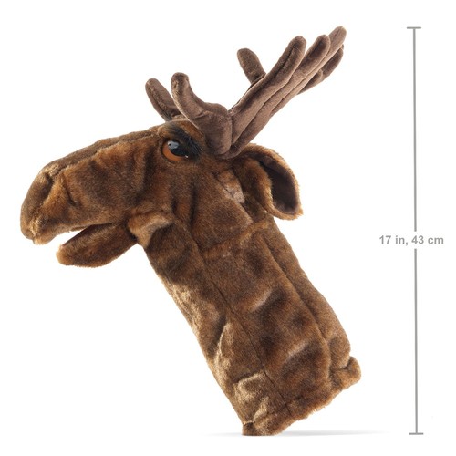 Handpuppe elch für die - handpuppe,