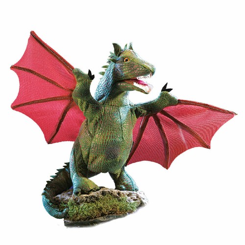 Folkmanis handpuppe drache mit - folkmanis,