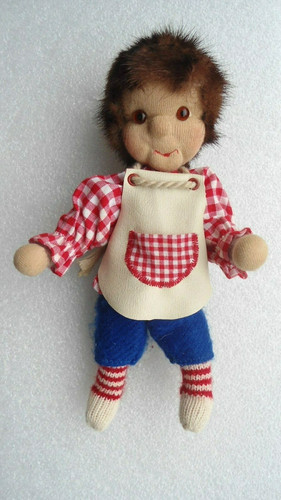 Stoffpuppe handgefertigt art - ,