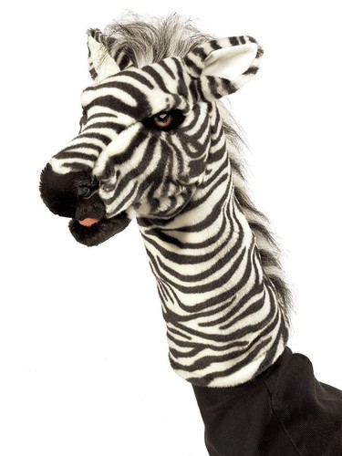 Folkmais handpuppe zebra cm - zebra,